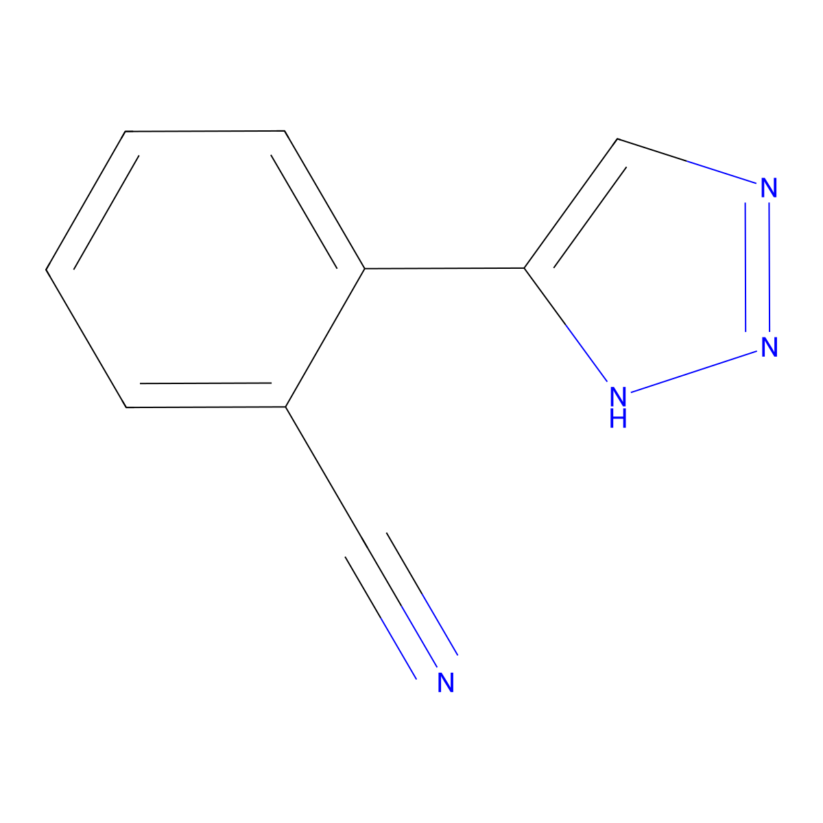 2-(1H-1,2,3-triazol-5-yl)benzonitrile molecular structure, CAS 1620655-94-8