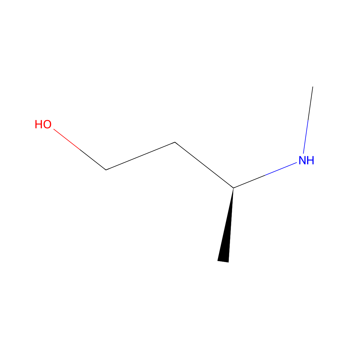 (3S)-3-(methylamino)butan-1-ol molecular structure, CAS 1620680-50-3