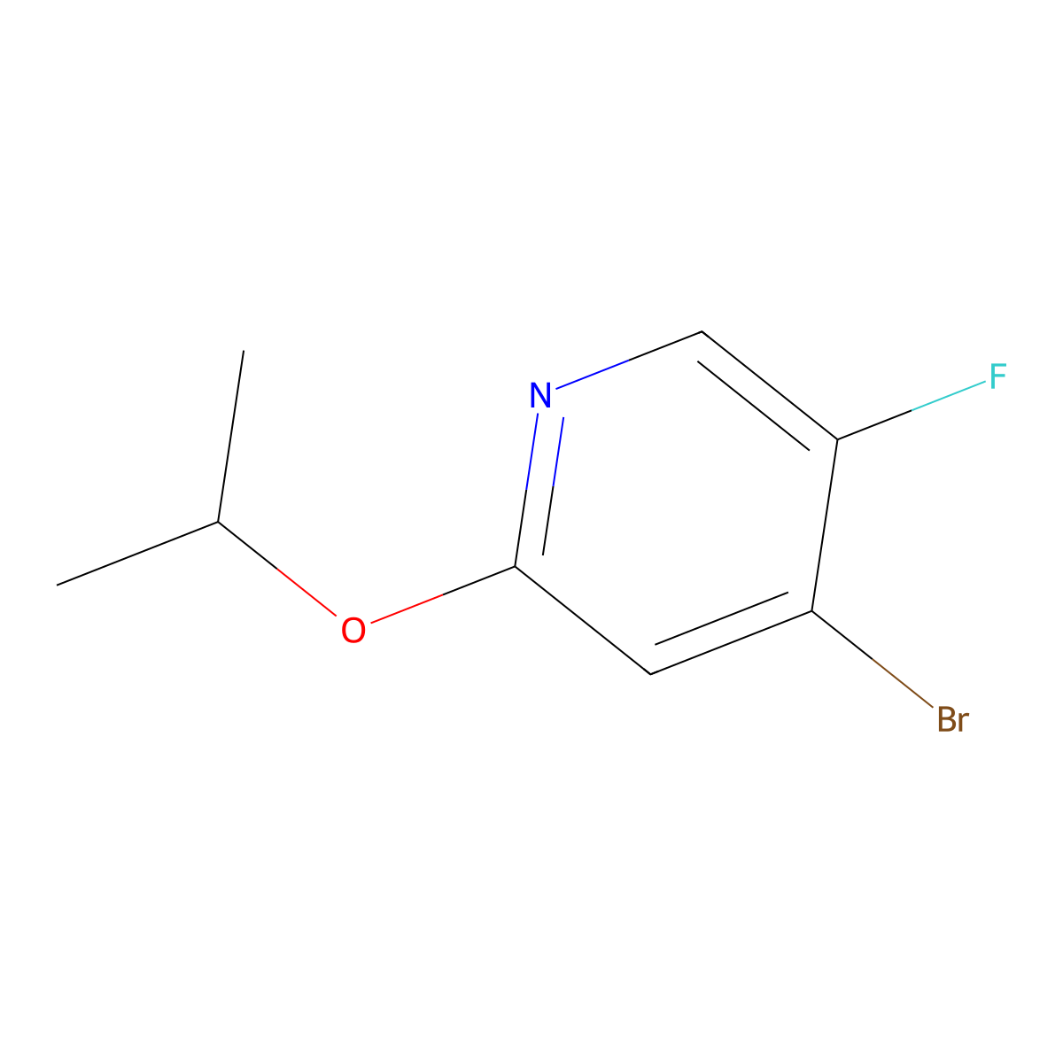 4-Bromo-5-fluoro-2-isopropoxypyridine molecular structure, CAS 1620691-24-8