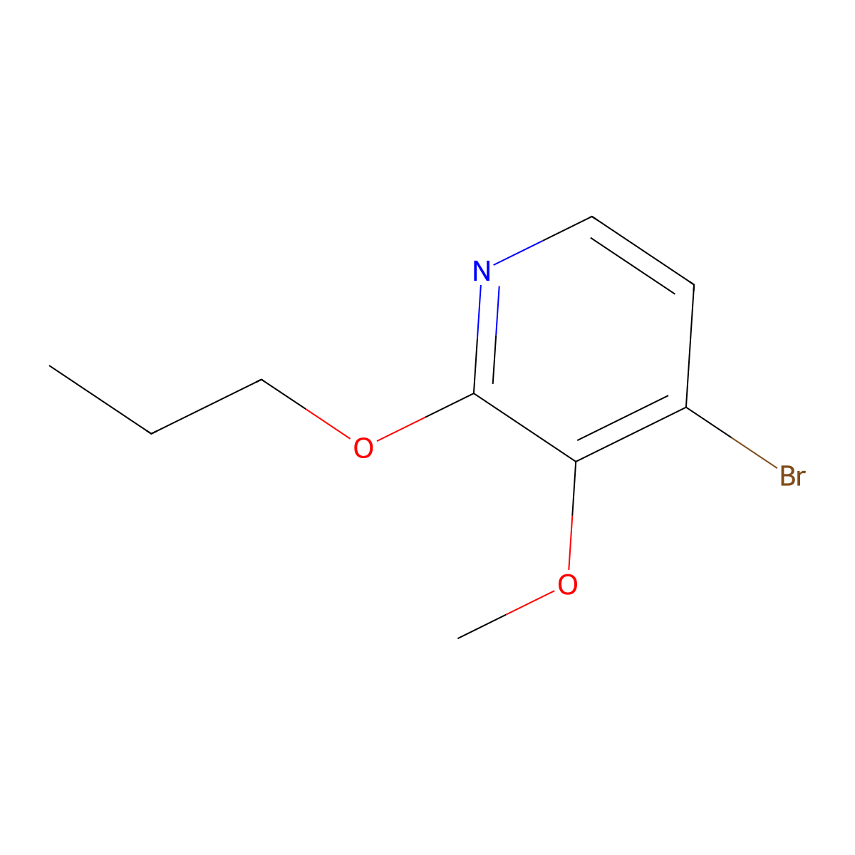 4-Bromo-3-methoxy-2-propoxypyridine molecular structure, CAS 1620691-38-4
