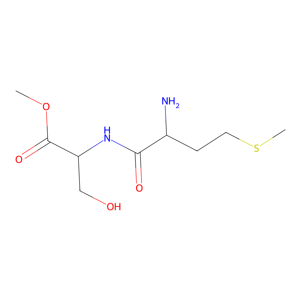 methyl (2S)-2-[(2S)-2-amino-4-(methylsulfanyl)butanamido]-3-hydroxypropanoate molecular structure, CAS 1620732-12-8