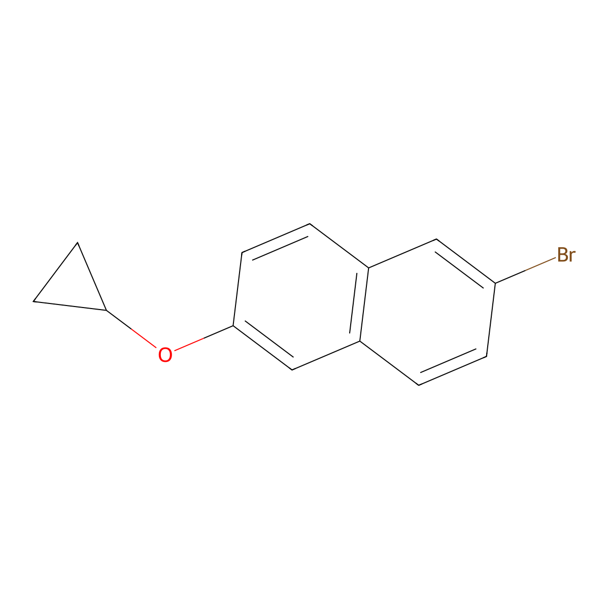 2-Bromo-6-cyclopropoxynaphthalene molecular structure, CAS 1620776-66-0