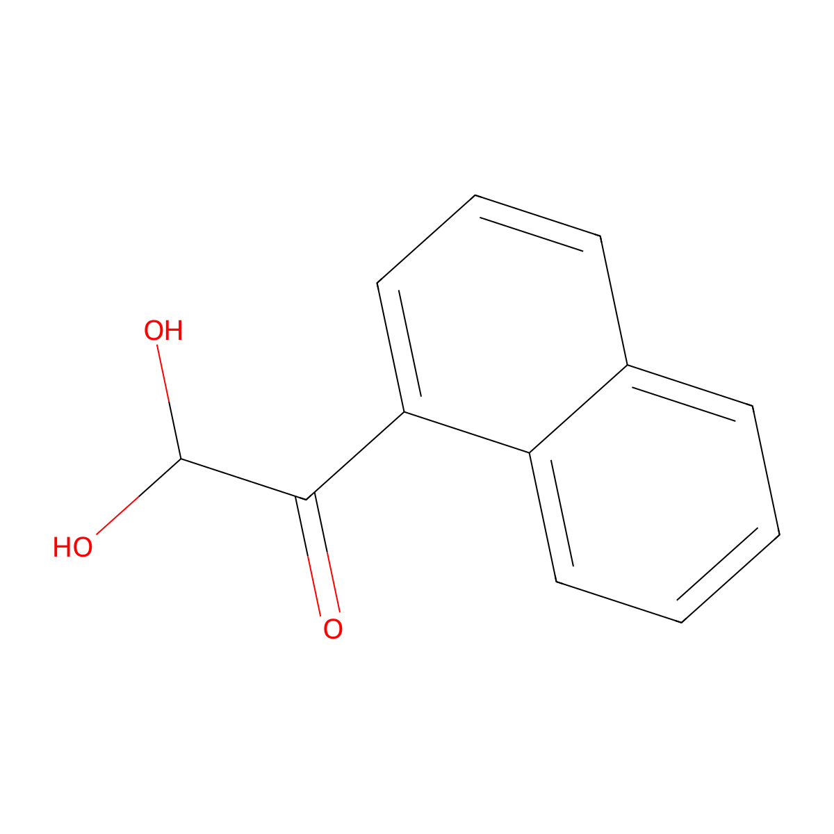 2,2-Dihydroxy-1-(1-naphthalenyl)ethanone molecular structure, CAS 16208-20-1
