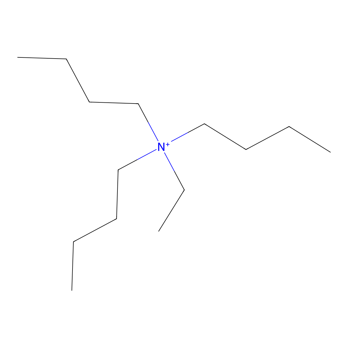 1-Butanaminium, N,N-dibutyl-N-ethyl- molecular structure, CAS 16208-32-5