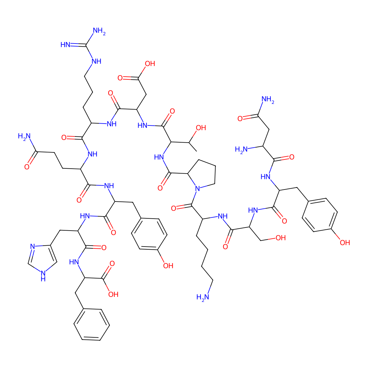H-DL-Asn-DL-Tyr-DL-Ser-DL-Lys-DL-Pro-DL-xiThr-DL-Asp-DL-Arg-DL-Gln-DL-Tyr-DL-His-DL-Phe-OH molecular structure, CAS 1620813-53-7
