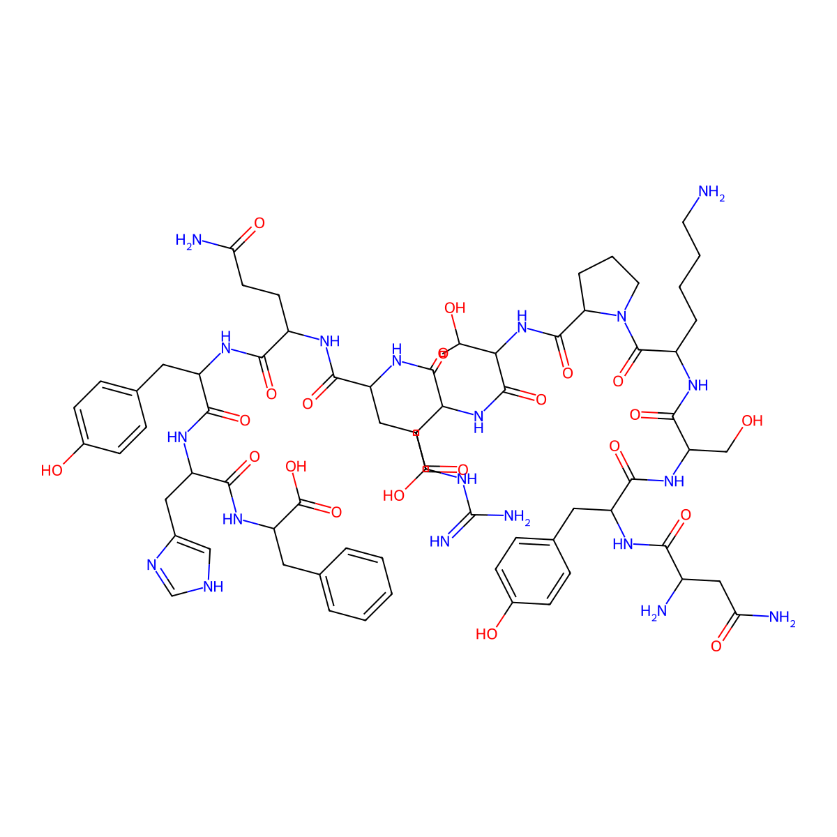 H-DL-Asn-DL-Tyr-DL-Ser-DL-Lys-DL-Pro-DL-xiThr-DL-Asp-DL-Arg-DL-Gln-DL-Tyr-DL-His-DL-Phe-OH molecular structure, CAS 1620813-53-7