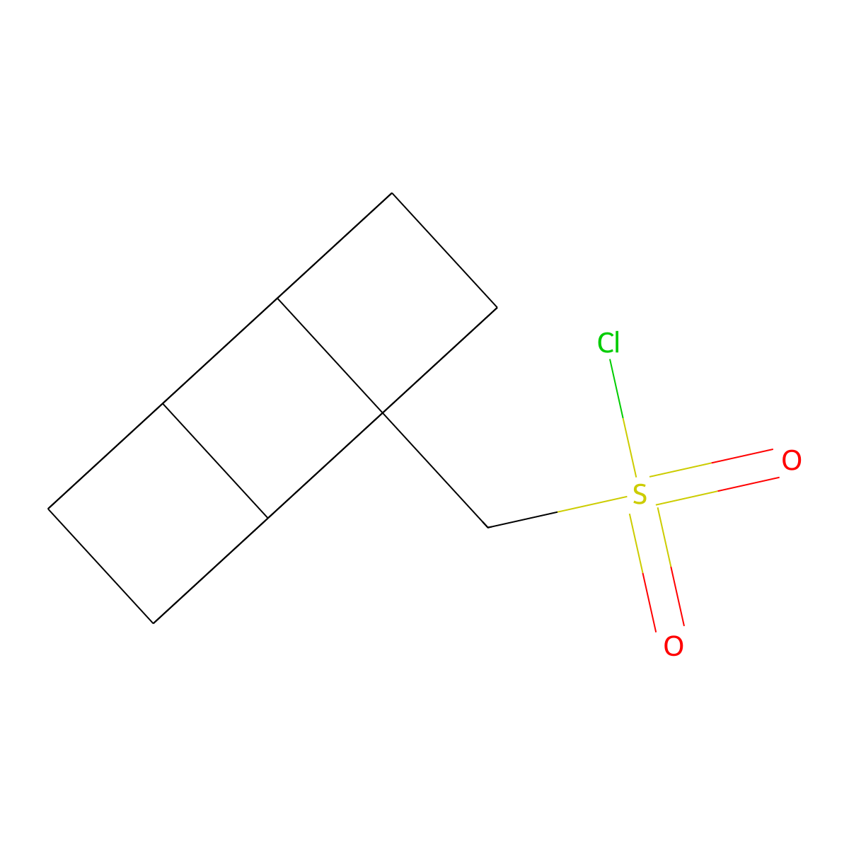 Cuban-1-ylmethanesulfonyl chloride molecular structure, CAS 1620821-39-7