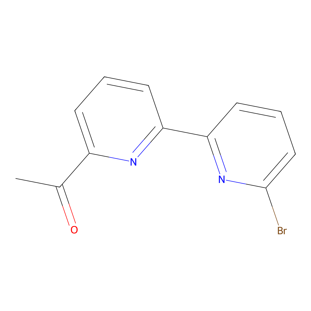 6-Bromo-6'-acetyl-2,2'-bipyridine molecular structure, CAS 162084-87-9