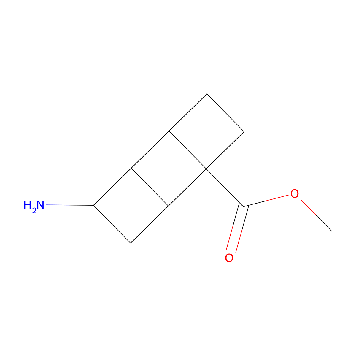 1-Amino-cubane-4-carboxylic acid methyl ester molecular structure, CAS 1620870-98-5