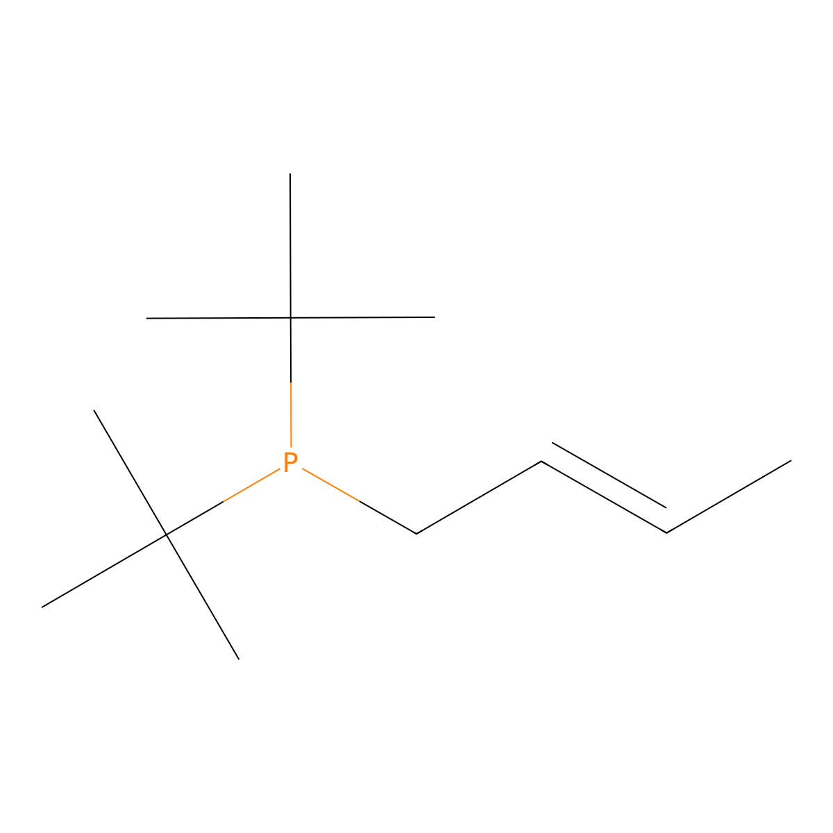 2-Butenyl(di-tert-butyl)phosphine molecular structure, CAS 1620882-90-7