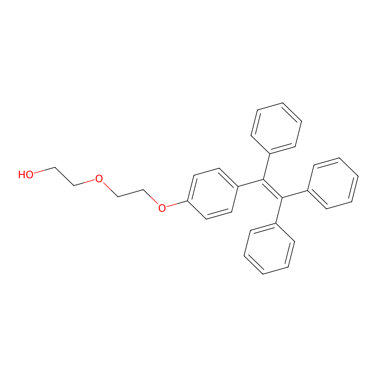 2-[2-[4-(1,2,2-Triphenylethenyl)phenoxy]ethoxy]ethanol molecular structure, CAS 1620906-73-1