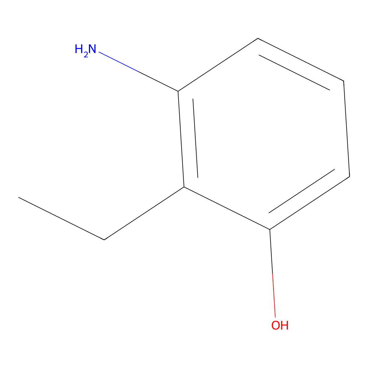 3-Amino-2-ethylphenol molecular structure, CAS 1620989-13-0