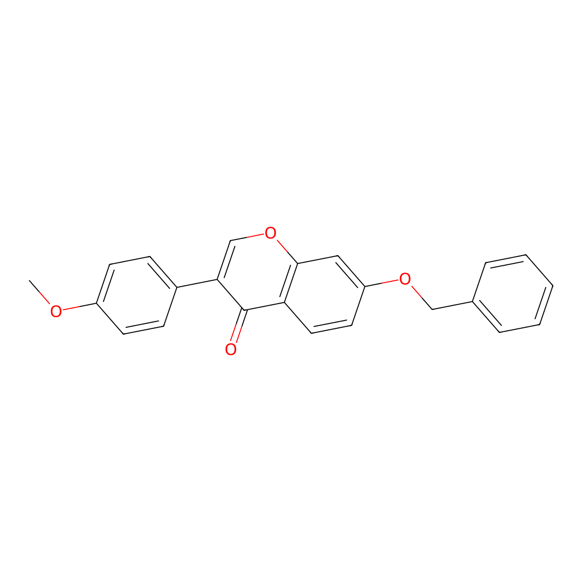 7-(benzyloxy)-3-(4-methoxyphenyl)-4H-chromen-4-one molecular structure, CAS 1621-59-6