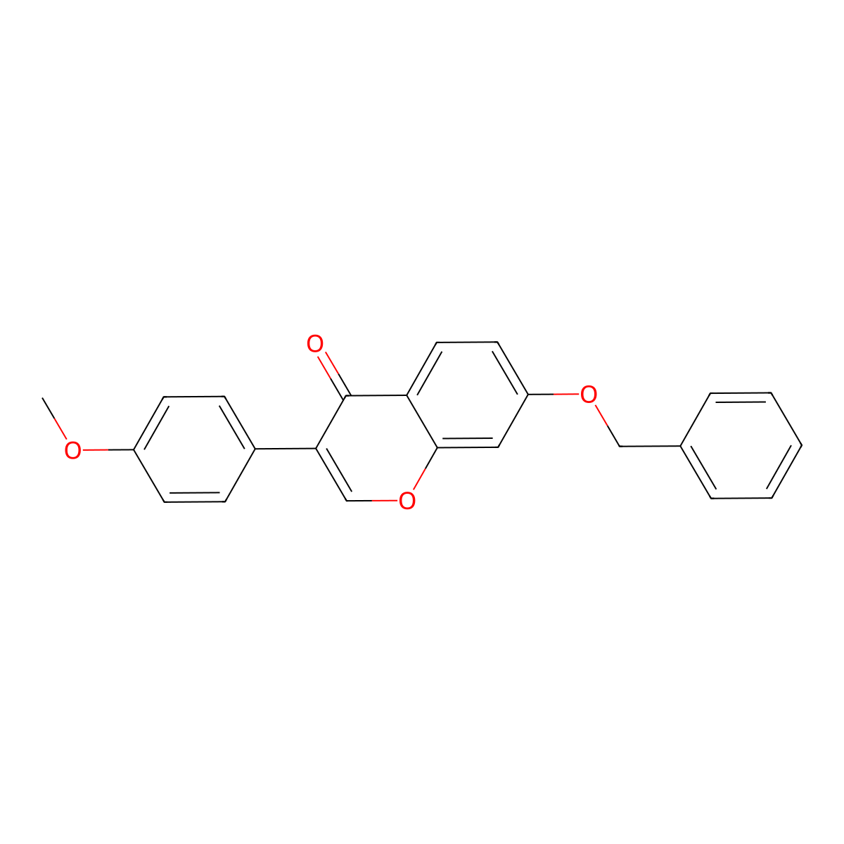 7-(benzyloxy)-3-(4-methoxyphenyl)-4H-chromen-4-one molecular structure, CAS 1621-59-6