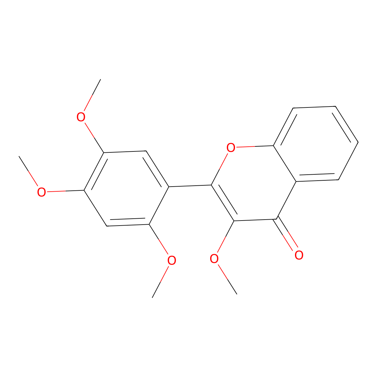 3,2',4',5'-Tetramethoxyflavone molecular structure, CAS 1621-77-8
