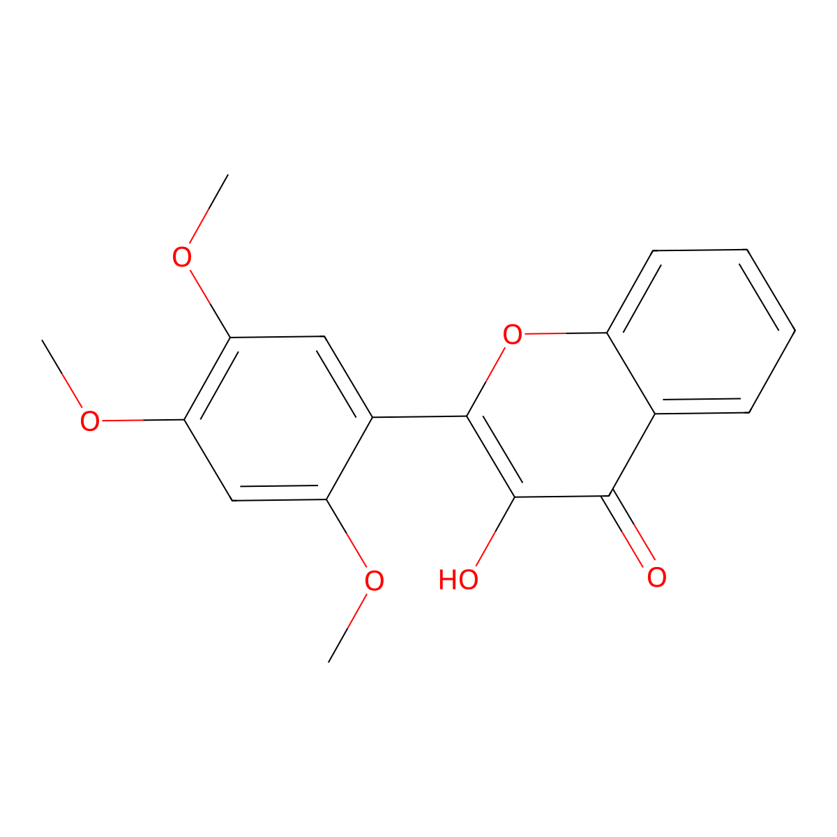3-Hydroxy-2',4',5'-trimethoxyflavone molecular structure, CAS 1621-79-0