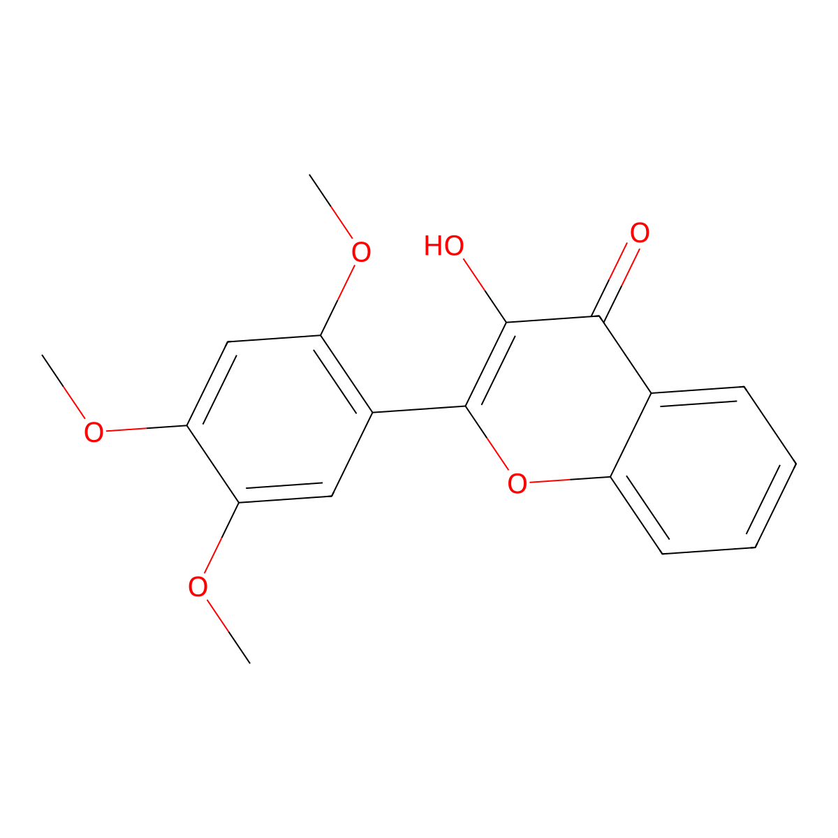 3-Hydroxy-2',4',5'-trimethoxyflavone molecular structure, CAS 1621-79-0