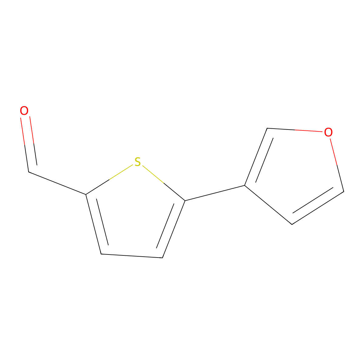5-(Furan-3-yl)thiophene-2-carbaldehyde molecular structure, CAS 1621154-24-2
