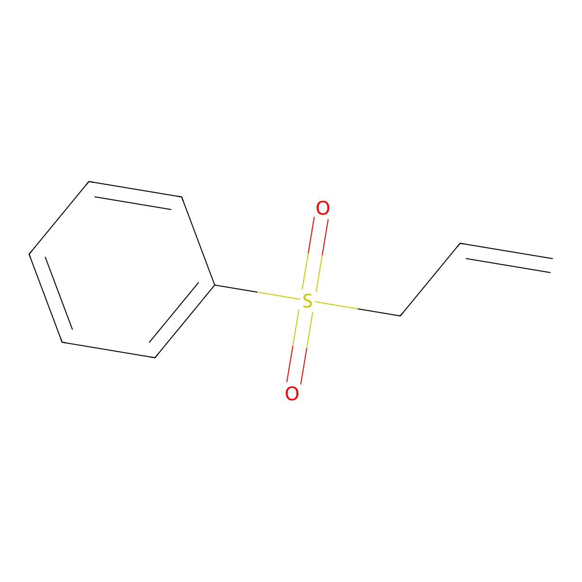 (2-Propen-1-ylsulfonyl)benzene molecular structure, CAS 16212-05-8