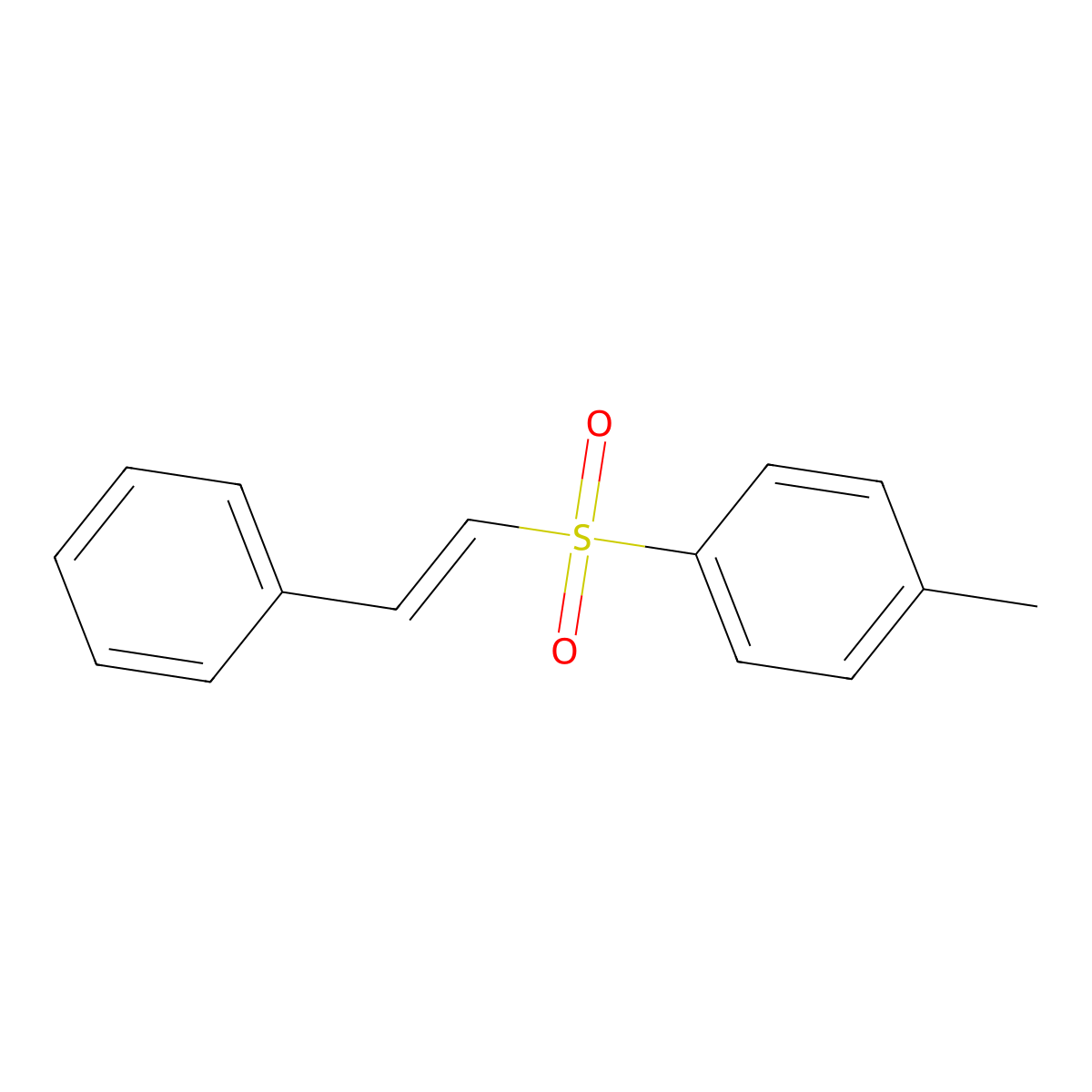 1-methyl-4-[(E)-2-phenylethenyl]sulfonylbenzene molecular structure, CAS 16212-08-1