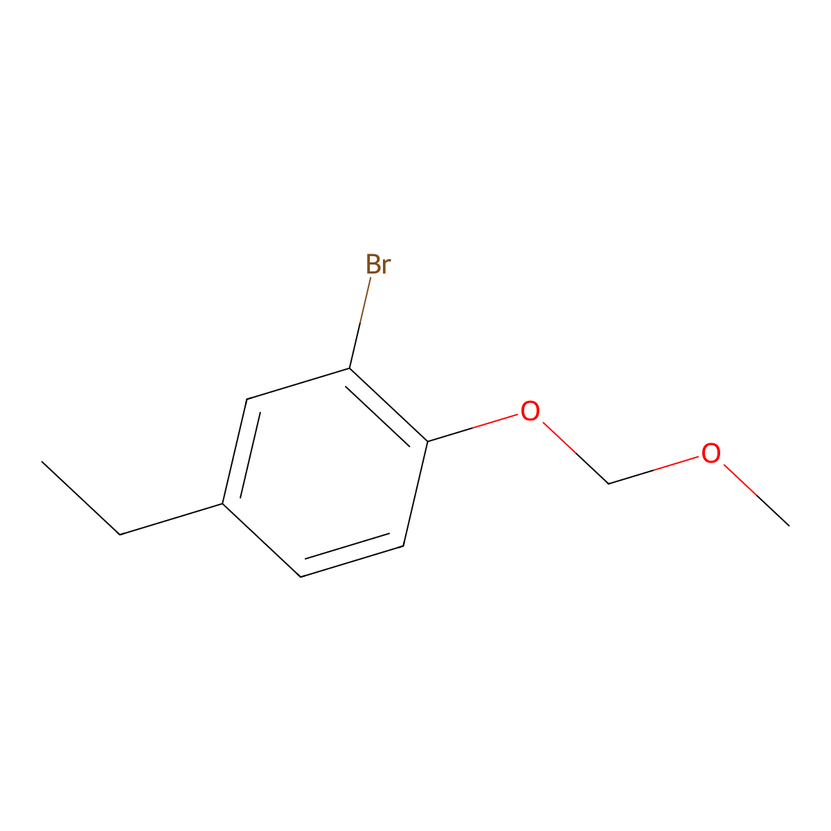 2-Bromo-4-ethyl-1-(methoxymethoxy)benzene molecular structure, CAS 1621222-48-7