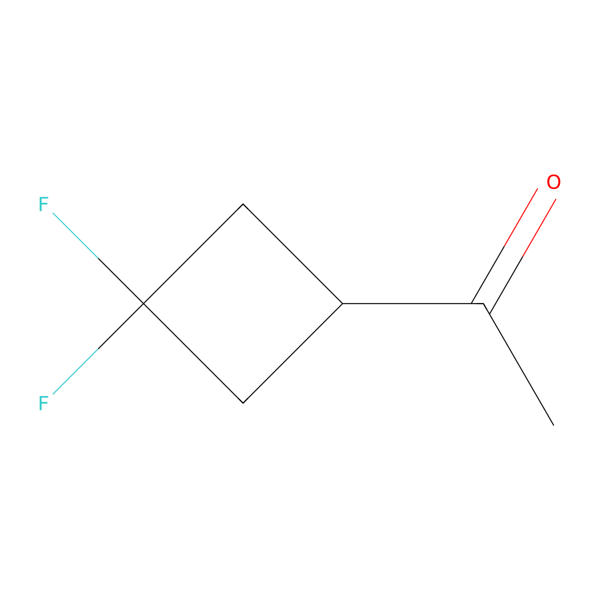 1-(3,3-Difluorocyclobutyl)ethan-1-one molecular structure, CAS 1621223-57-1