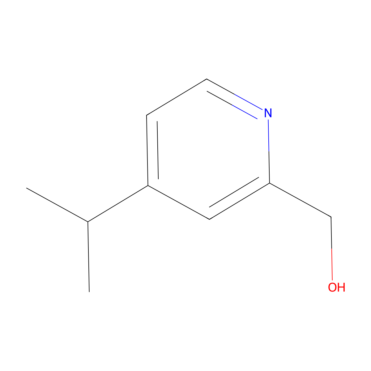 (4-Isopropylpyridin-2-yl)methanol molecular structure, CAS 1621225-00-0