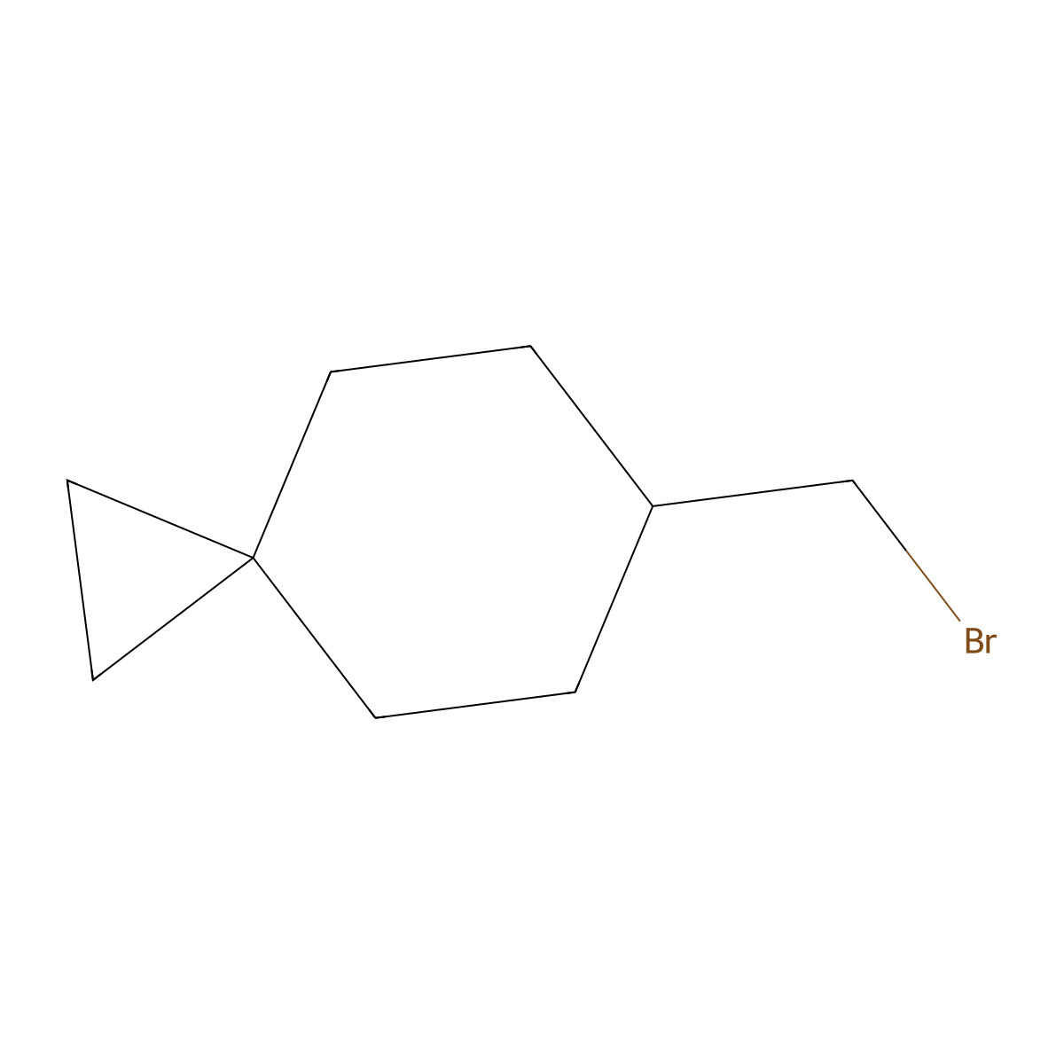 6-(Bromomethyl)spiro(2.5)octane molecular structure, CAS 1621225-50-0