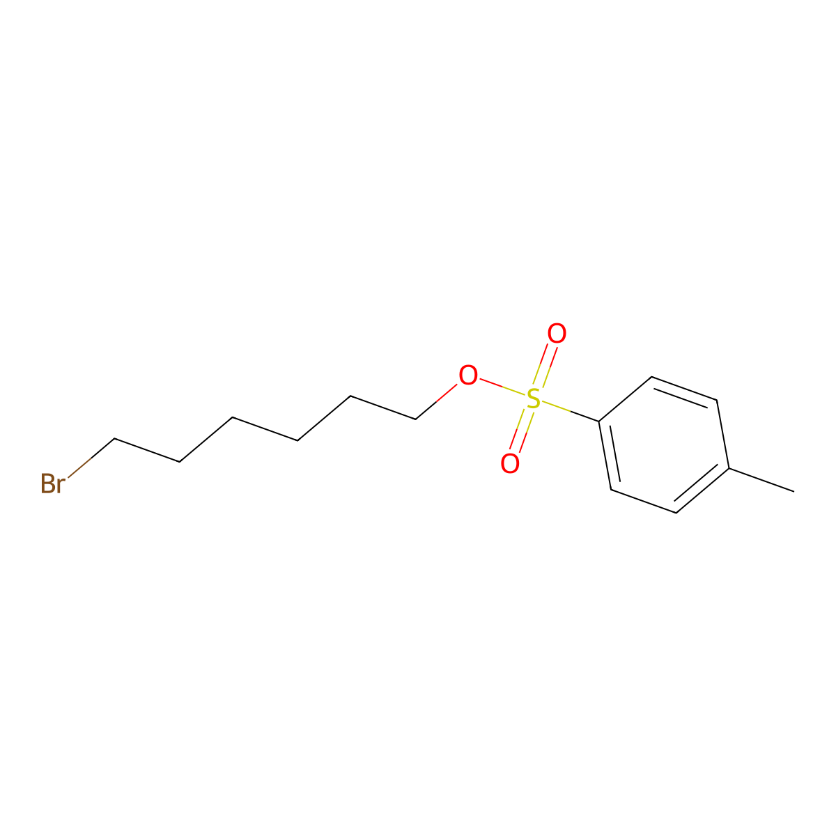 6-Bromohexyl 4-methylbenzene-1-sulfonate molecular structure, CAS 162134-08-9