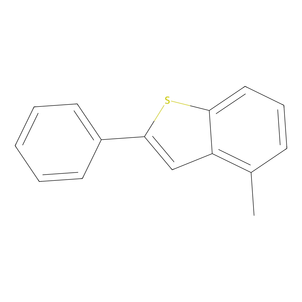 4-Methyl-2-phenylbenzo[b]thiophene molecular structure, CAS 162135-79-7