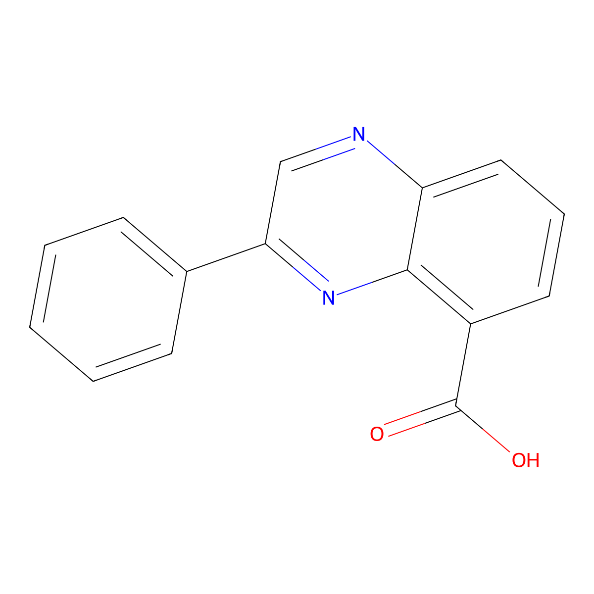 3-Phenylquinoxaline-5-carboxylic acid molecular structure, CAS 162135-93-5
