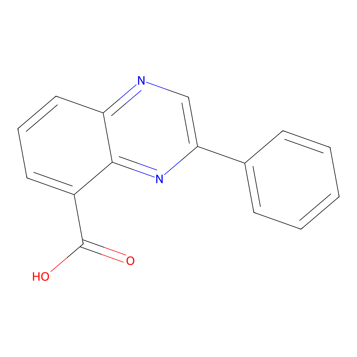 3-Phenylquinoxaline-5-carboxylic acid molecular structure, CAS 162135-93-5