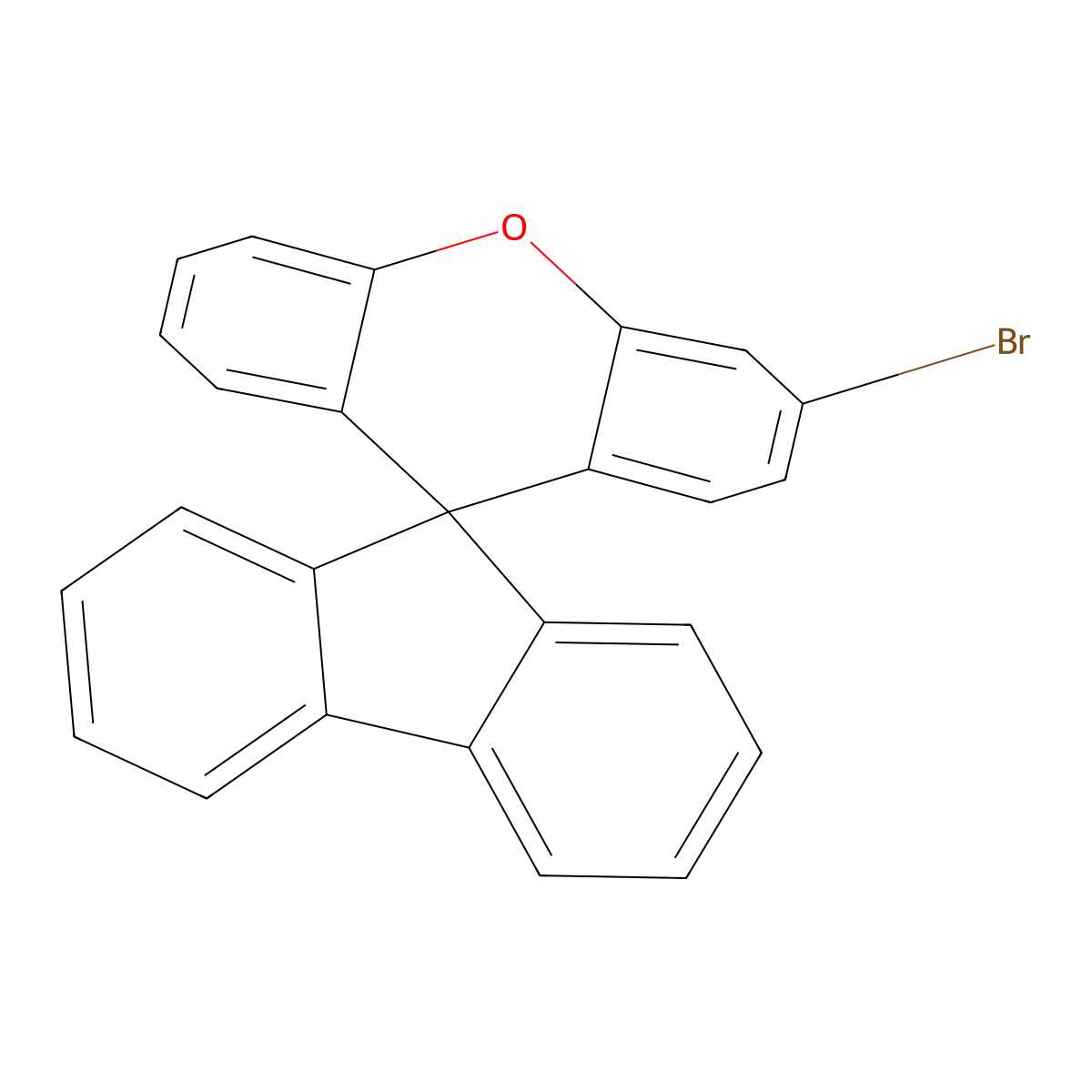 3'-Bromospiro[fluorene-9,9'-xanthene] molecular structure, CAS 1621397-55-4