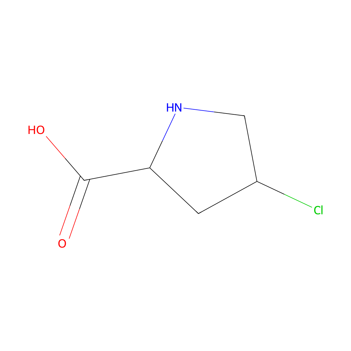 (4R)-4-Chloro-L-proline molecular structure, CAS 16214-29-2