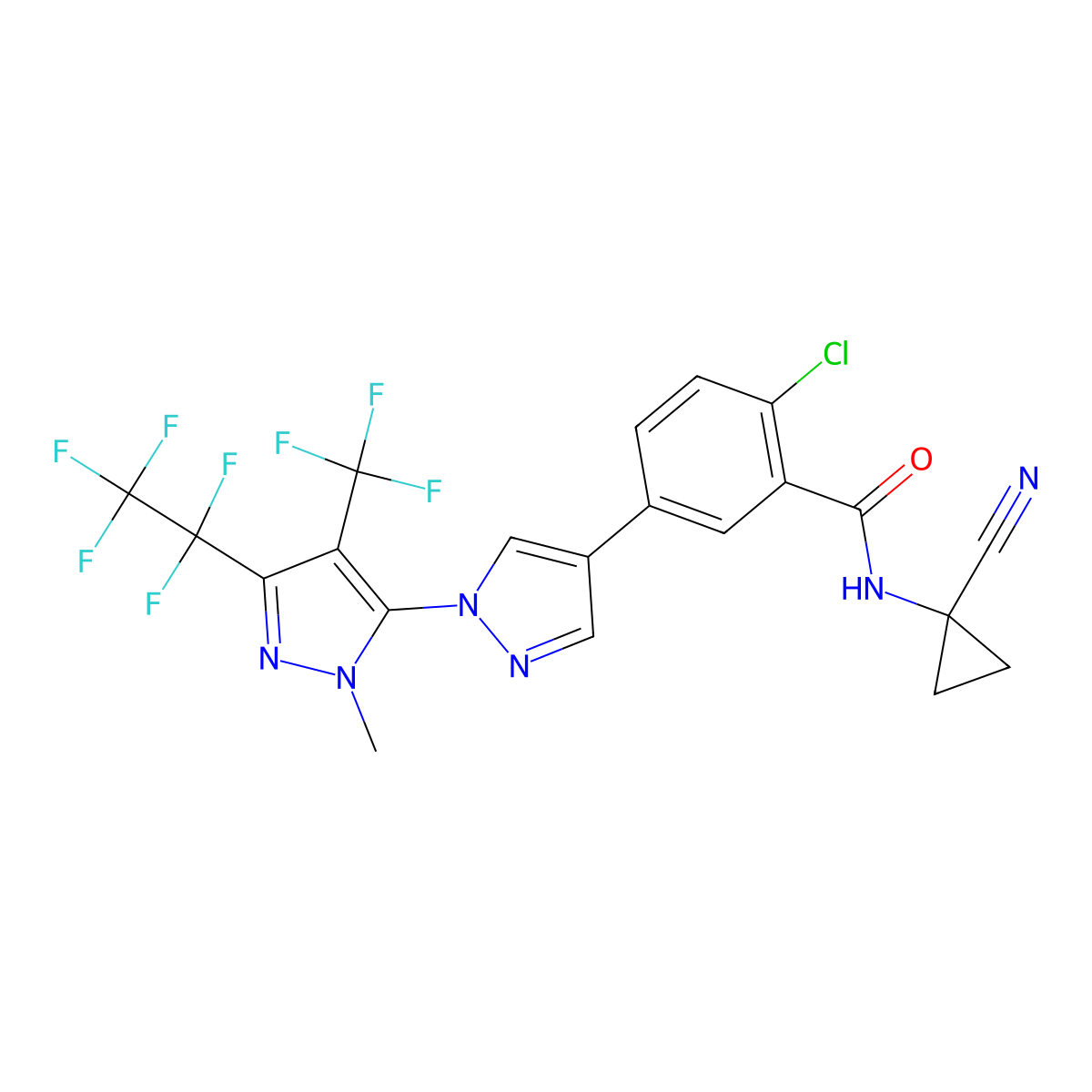 Tigolaner molecular structure, CAS 1621436-41-6