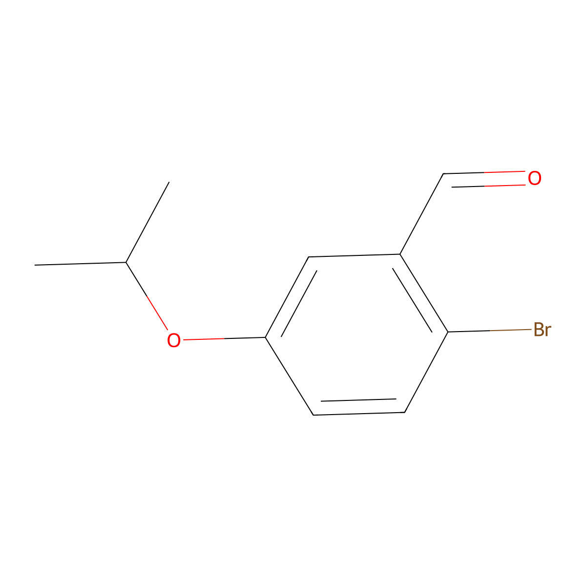 2-Bromo-5-isopropoxybenzaldehyde molecular structure, CAS 162147-12-8