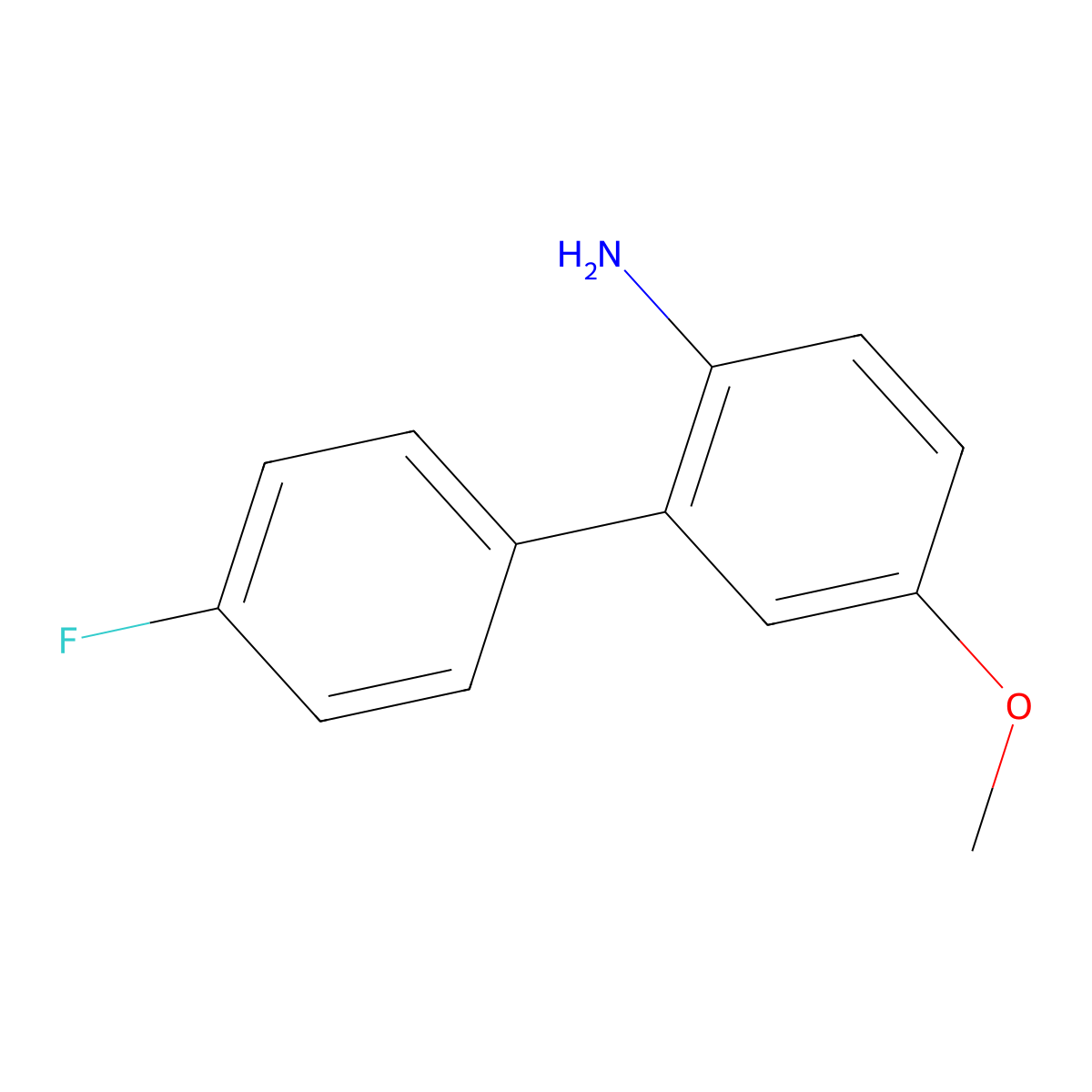 4'-Fluoro-5-methoxy-[1,1'-biphenyl]-2-amine molecular structure, CAS 1621493-73-9