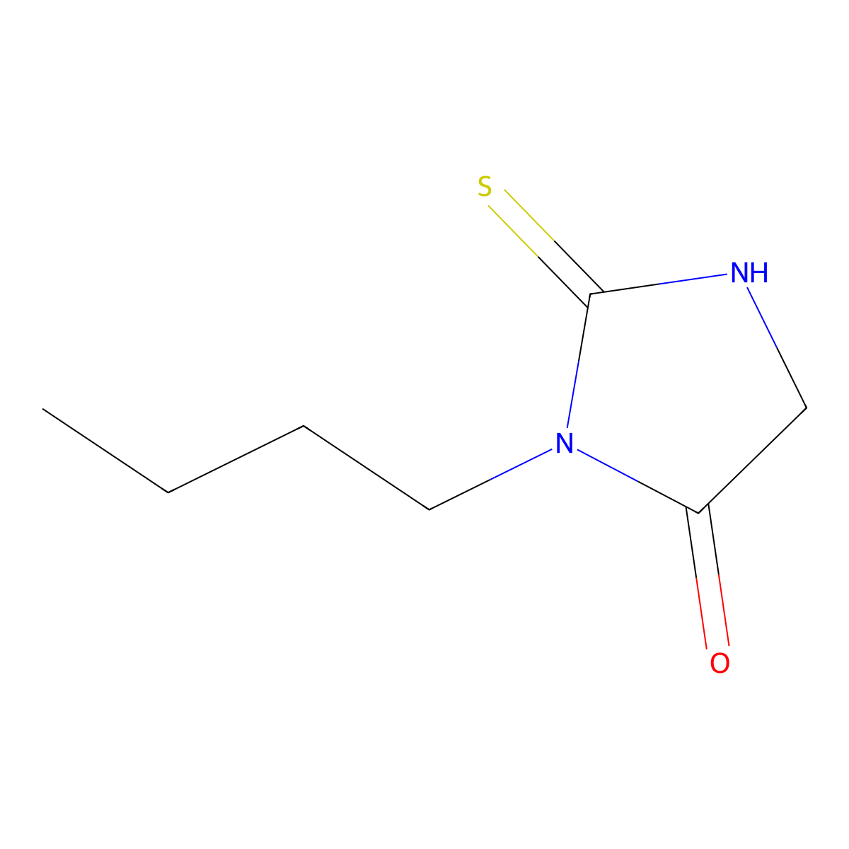 3-Butyl-2-thioxoimidazolidin-4-one molecular structure, CAS 162150-91-6