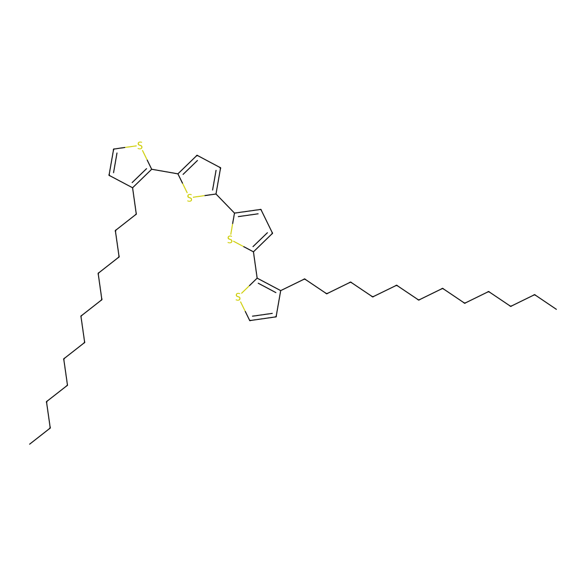 3,3'''-Didodecyl-2,2':5',2'':5'',2'''-quaterthiophene molecular structure, CAS 162151-09-9