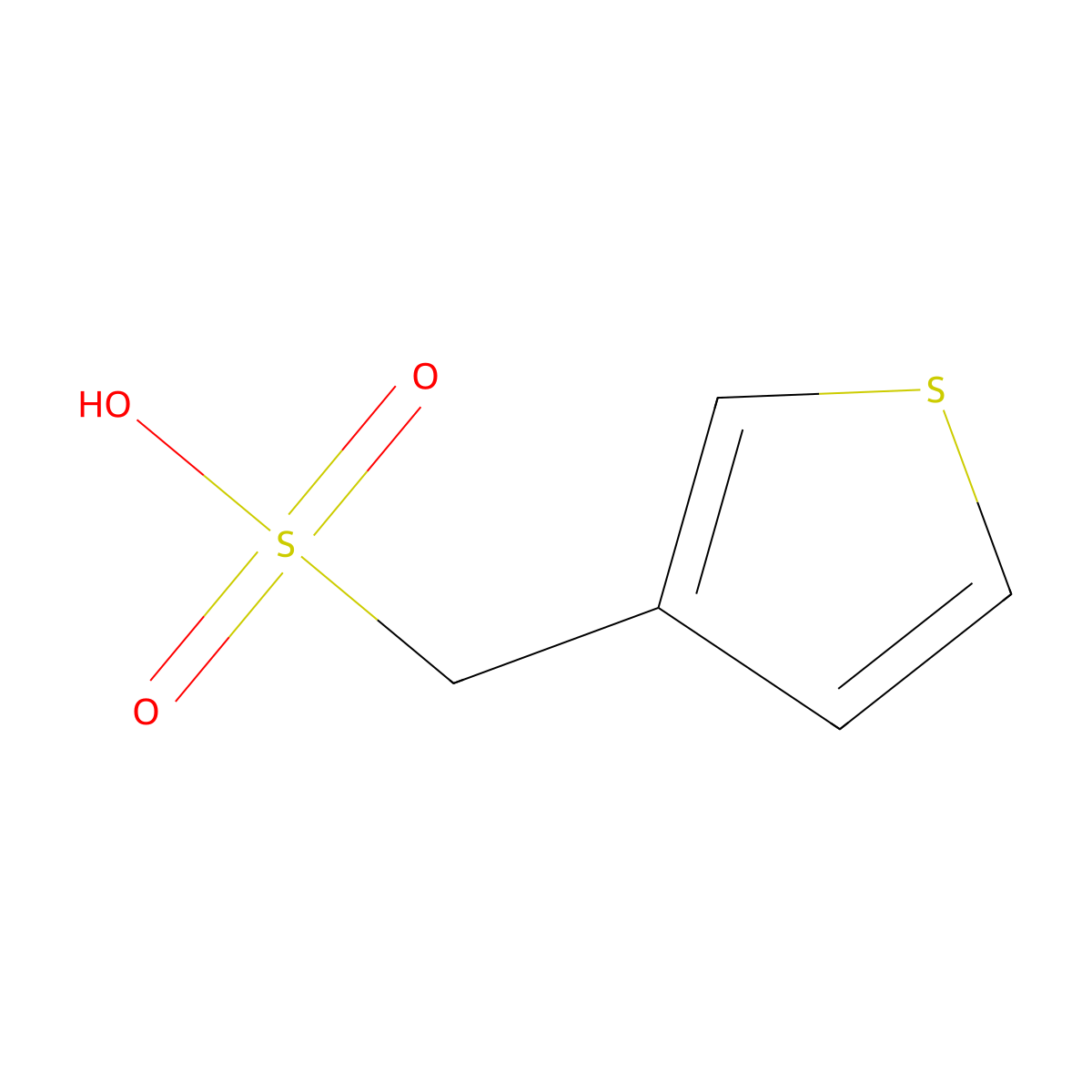 Thiophen-3-ylmethanesulfonic acid molecular structure, CAS 162152-41-2