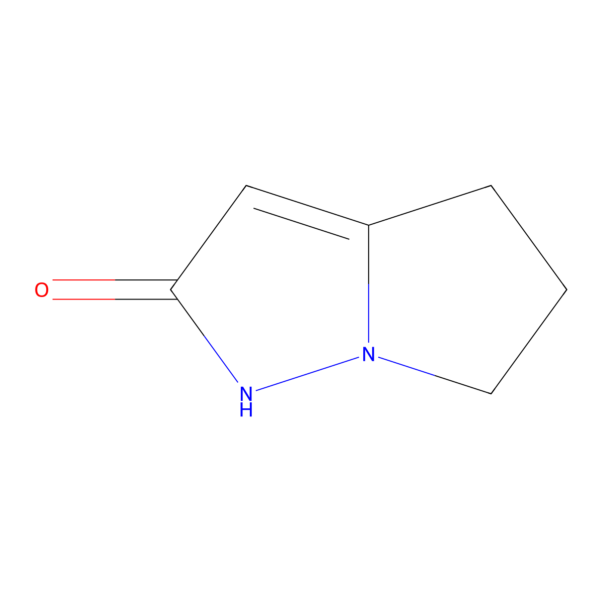 1,4,5,6-Tetrahydropyrrolo[1,2-B]pyrazol-2-one molecular structure, CAS 1621525-68-5