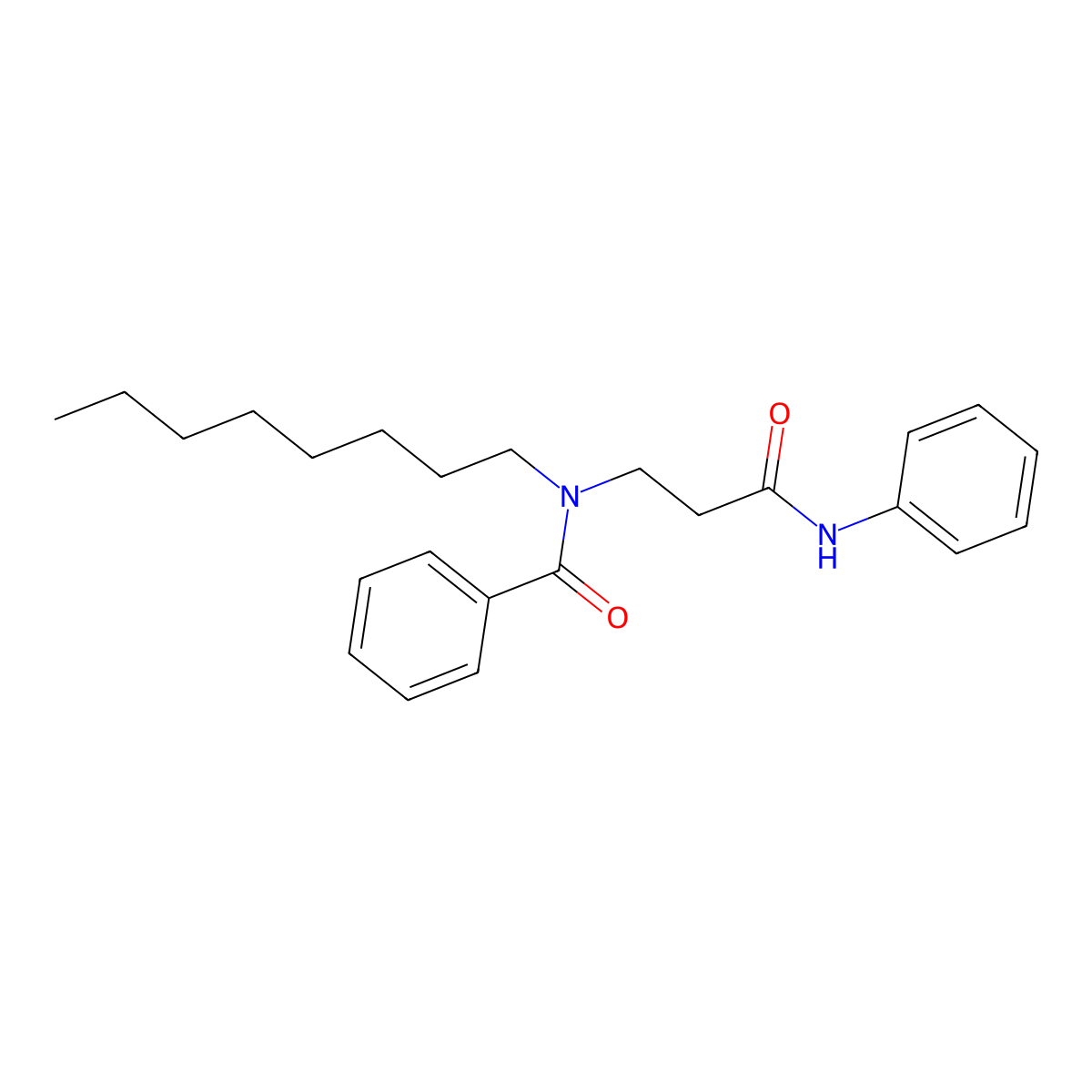 N-(3-anilino-3-oxopropyl)-N-octylbenzamide molecular structure, CAS 1621536-10-4