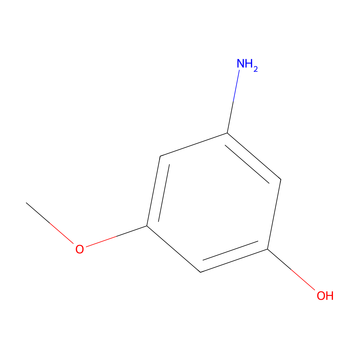 3-Amino-5-methoxyphenol molecular structure, CAS 162155-27-3
