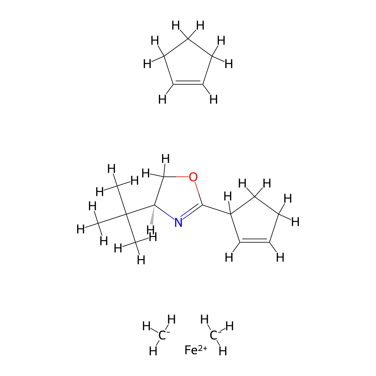 (S)-(5-tert-Butyloxazolidinyl)ferrocene molecular structure, CAS 162157-02-0