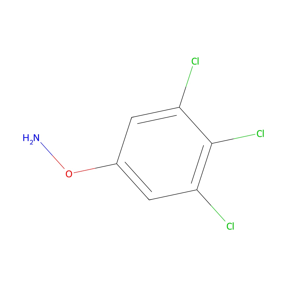 O-(3,4,5-Trichlorophenyl)hydroxylamine molecular structure, CAS 1621706-03-3