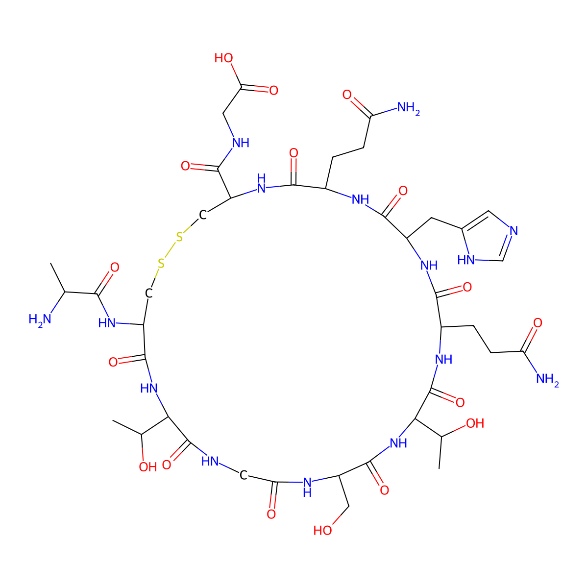 SPACE peptide molecular structure, CAS 1621717-95-0