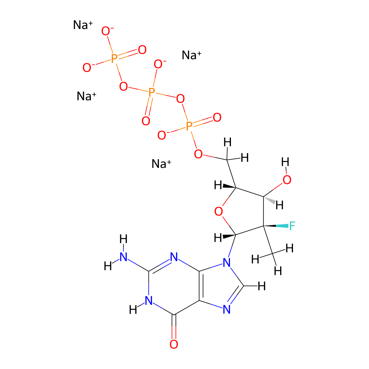 AT-9010 tetrasodium molecular structure, CAS 1621884-18-1