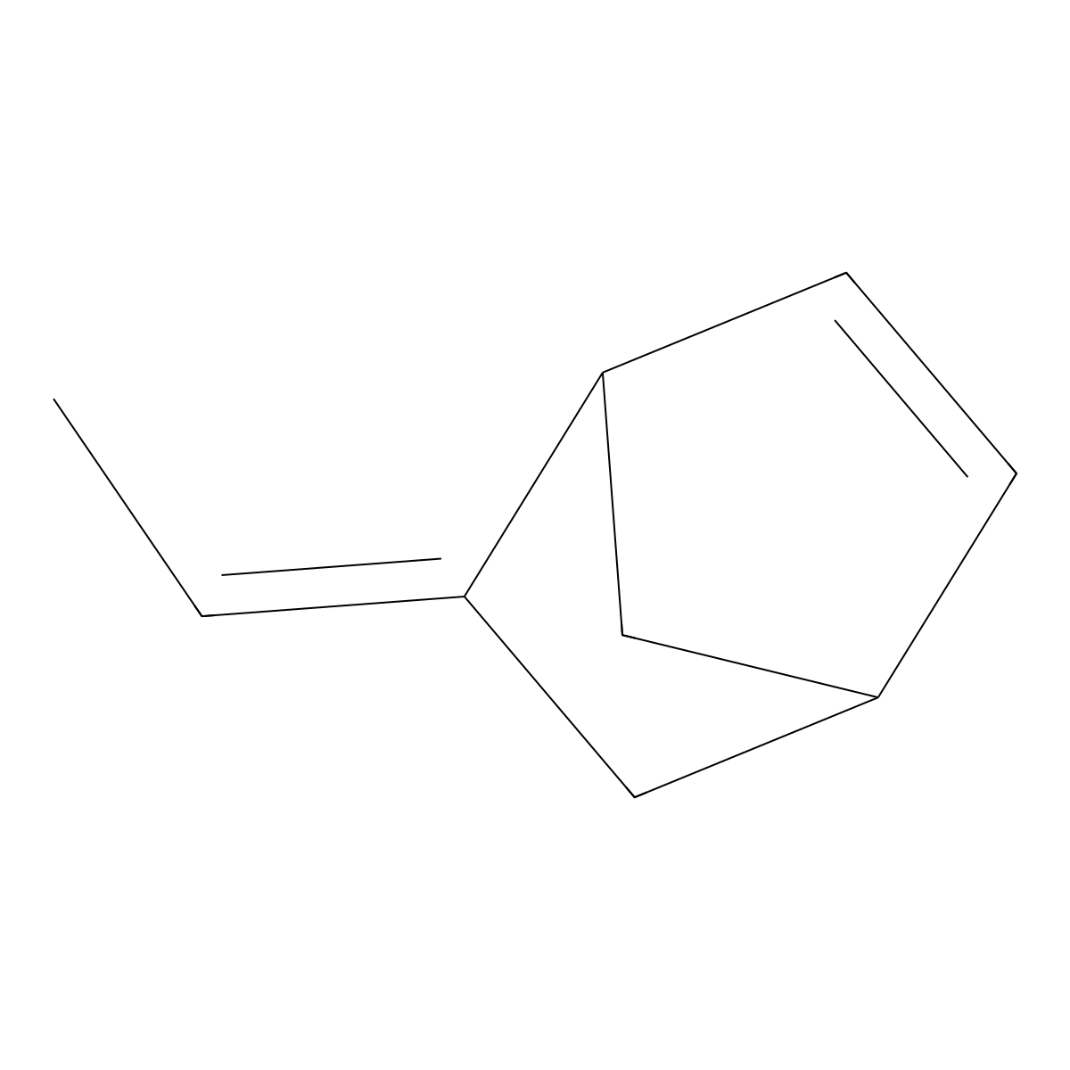 Ethylidenenorbornene molecular structure, CAS 16219-75-3