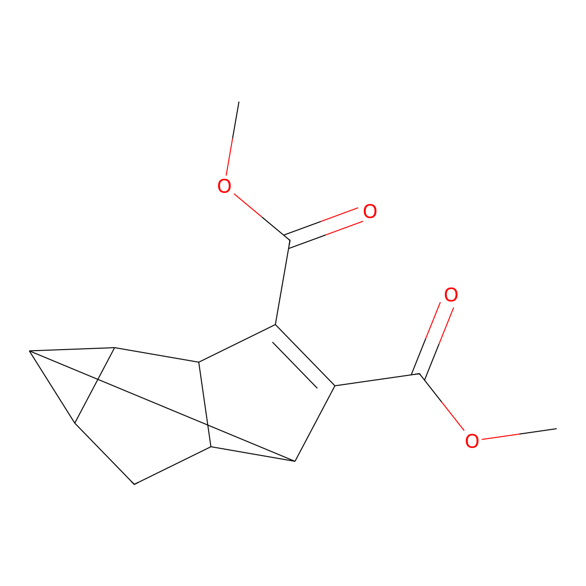 1,2,4-Methenopentalene-5,6-dicarboxylic acid, 1,2,3,3a,4,6a-hexahydro-, dimethyl ester molecular structure, CAS 16219-84-4