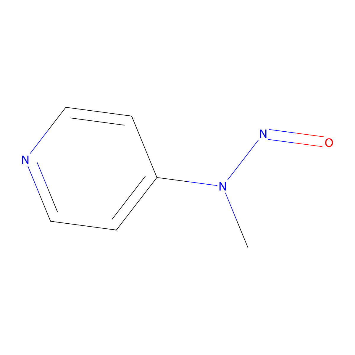 4-Nitrosomethylaminopyridine molecular structure, CAS 16219-99-1